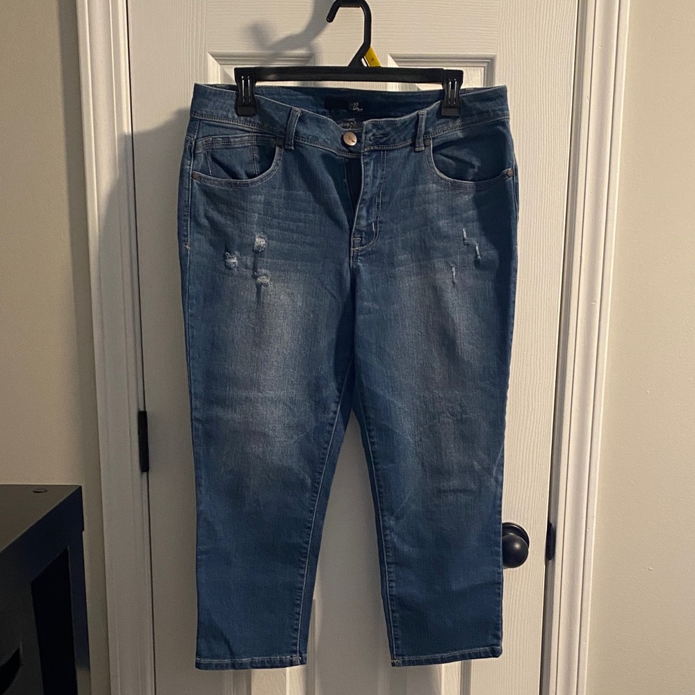 1822 Denim Women's Blue Cropped Jeans